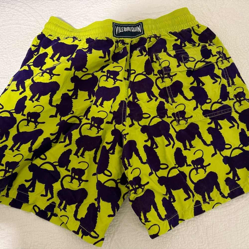 Vilebrequin Yellow and Purple Swim Shorts